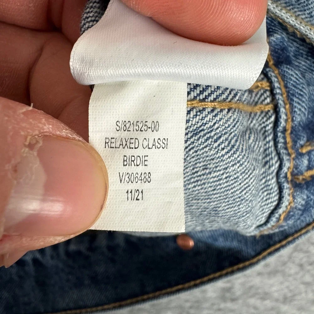 Old Navy Womens Denim Trucker Jean Jacket Blue Classic‎ Relaxed Fit Size Large